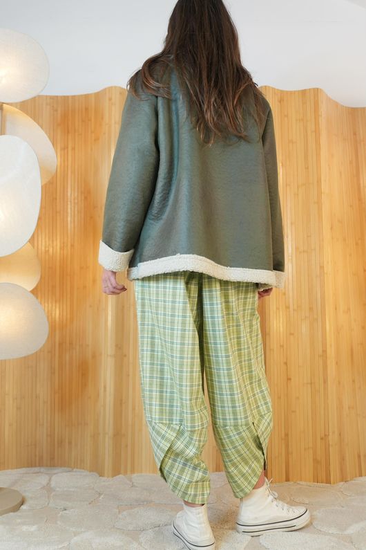 Shearling Flight Jacket Khaki /33=